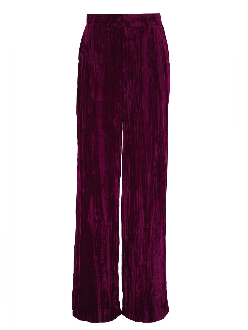 NWOT- L'AGENCE Livvy Dark Port Velvet Straight Leg Pant, size 0